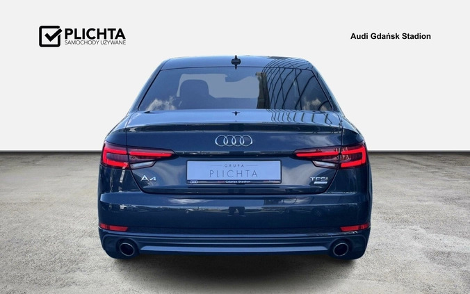 Audi A4 cena 105900 przebieg: 115380, rok produkcji 2018 z Józefów małe 301